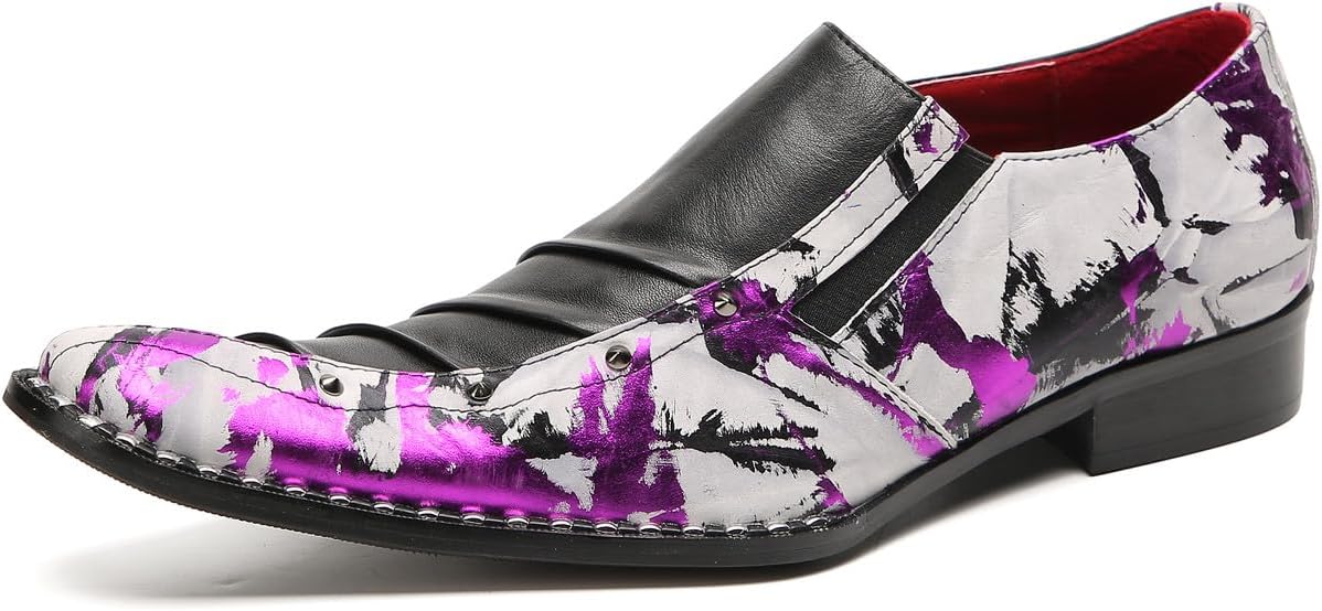 Мужские лоферы Santimon, слипоны для вечеринок, повседневные двухцветные кожаные с бусинами, пенни-лоферы, модная обувь для выпускного для мужчин, фиолетовый
Мужские лоферы Santimon, слипоны для вечеринок, повседневные двухцветные кожаные с бусинами, пенни-лоферы, модная обувь для выпускного для мужчин, фиолетовый