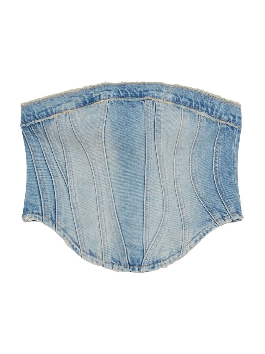 Топ Bershka, синий джинсовый
Топ Bershka, синий джинсовый