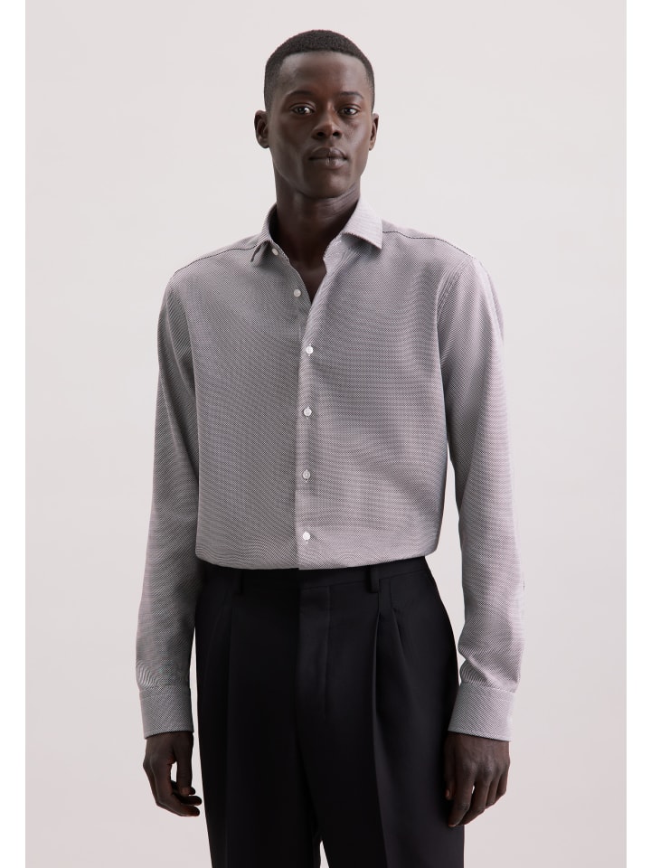 Деловая рубашка, стандартного размера, коричневого цвета Seidensticker
Деловая рубашка, стандартного размера, коричневого цвета Seidensticker