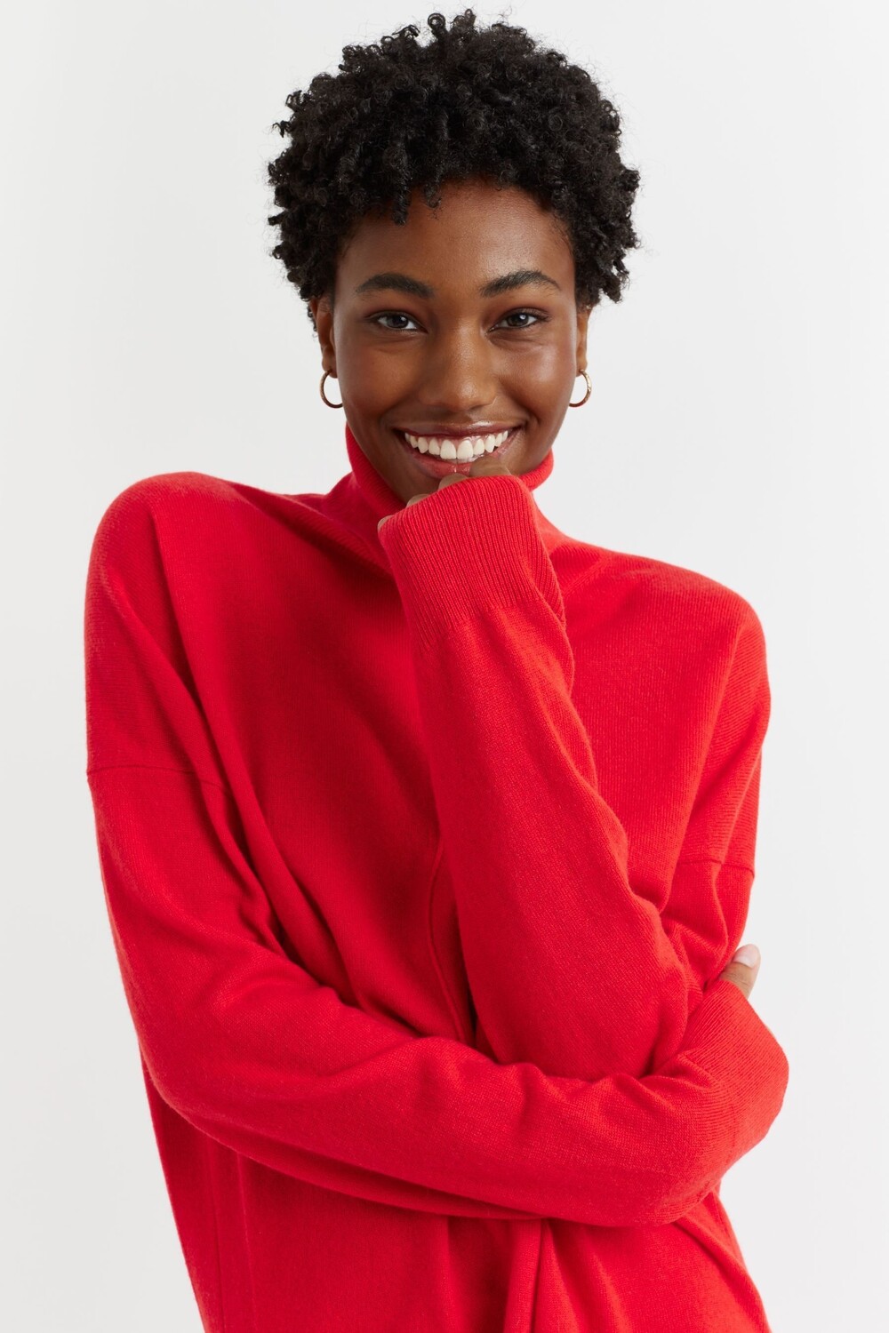 Свитер свободного кроя из шерсти и кашемира с водолазкой Chinti & Parker, красный
Свитер свободного кроя из шерсти и кашемира с водолазкой Chinti & Parker, красный