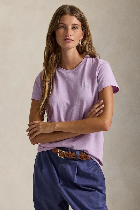 Хлопковая футболка Polo Ralph Lauren, фиолетовый
Хлопковая футболка Polo Ralph Lauren, фиолетовый