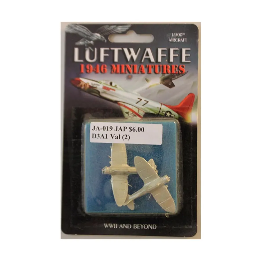 Айти D3A1 Вал, Luftwaffe 1946 Miniatures - Japan (1:300)
Айти D3A1 Вал, Luftwaffe 1946 Miniatures - Japan (1:300)