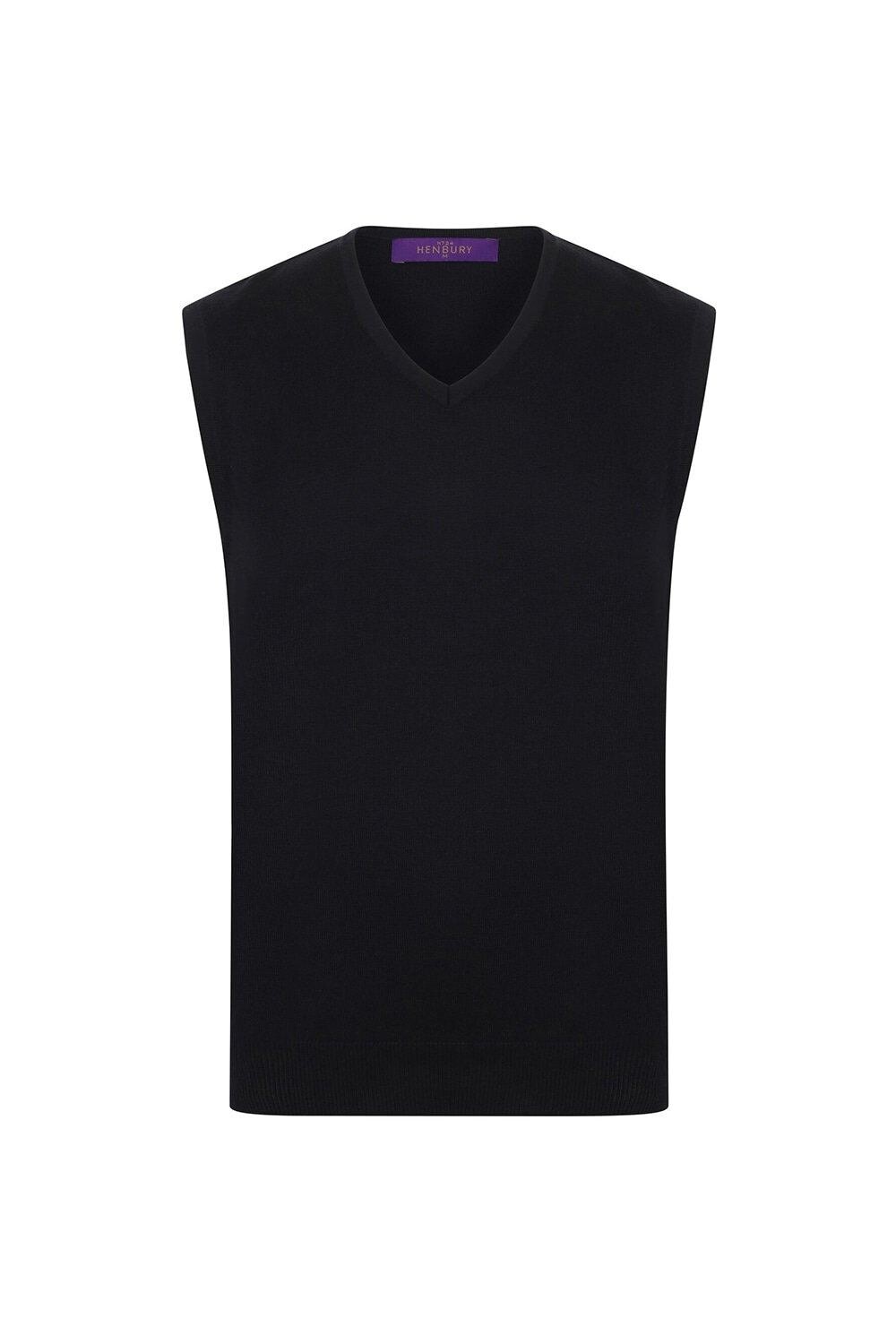 Джемпер тонкой вязки без рукавов 12 калибра с V-образным вырезом Henbury, черный
Джемпер тонкой вязки без рукавов 12 калибра с V-образным вырезом Henbury, черный