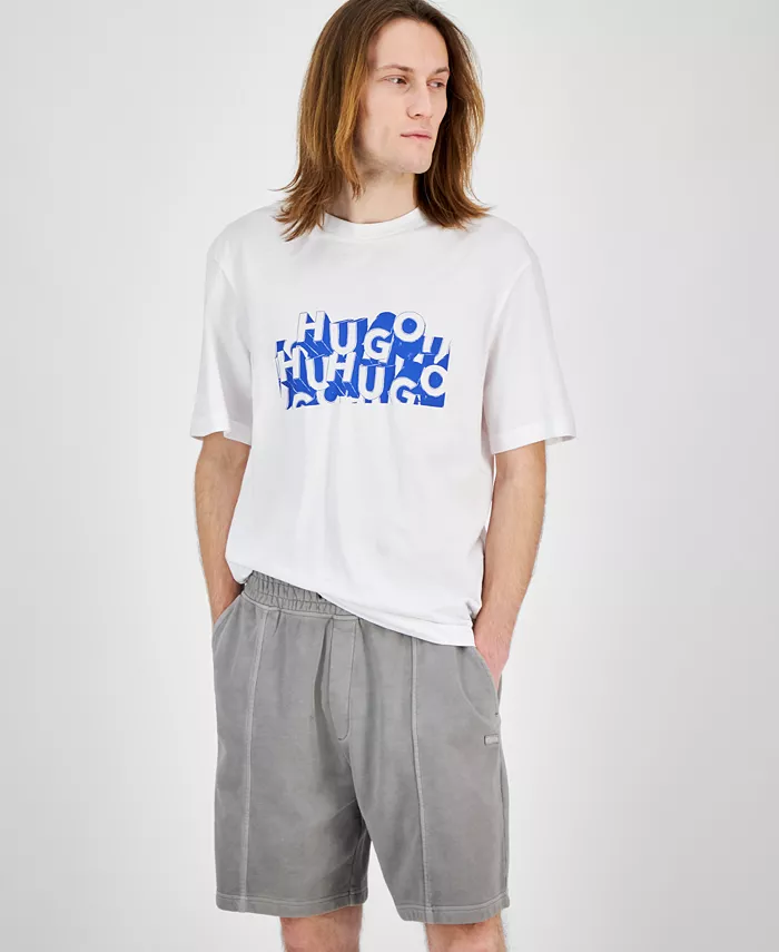 Мужская футболка с коротким рукавом и круглым вырезом Nafralo с логотипом Hugo Boss, белый
Мужская футболка с коротким рукавом и круглым вырезом Nafralo с логотипом Hugo Boss, белый