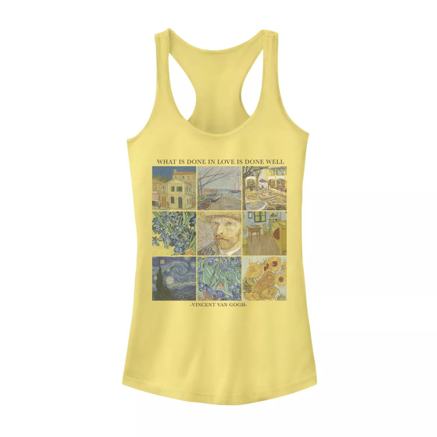 Майка в сетку для юниоров Van Gogh «Что сделано с любовью, то сделано хорошо» 
Майка в сетку для юниоров Van Gogh «Что сделано с любовью, то сделано хорошо»