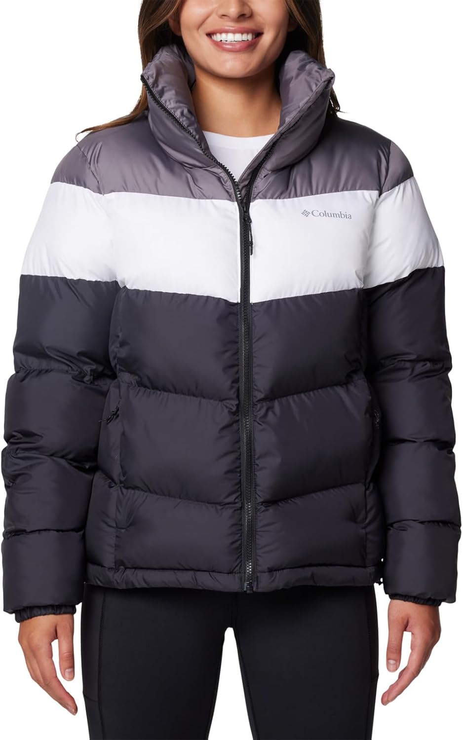 Женская куртка Columbia Puffect II Colorblock, Black/White/City Grey
Женская куртка Columbia Puffect II Colorblock, Black/White/City Grey