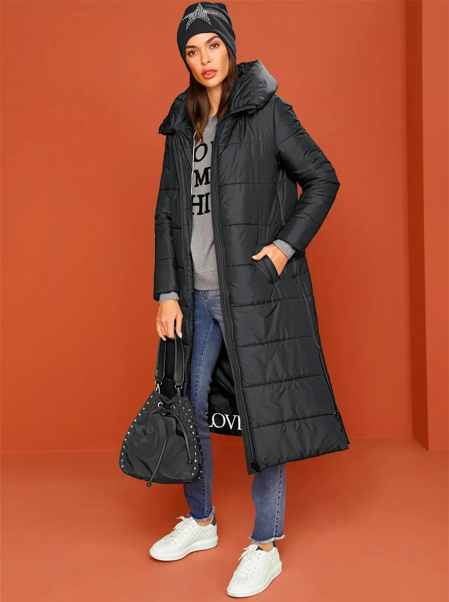 Стеганое пальто Heine, черный
Стеганое пальто Heine, черный