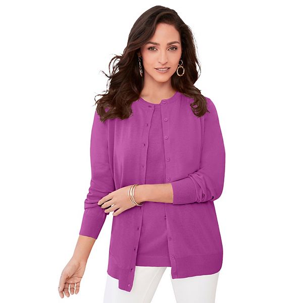 Кардиган женский плюс сайз Jessica London, Deep Orchid
Кардиган женский плюс сайз Jessica London, Deep Orchid