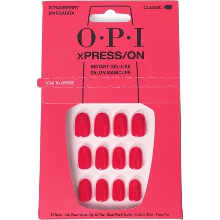 OPI Xpress/On Press On Nails & Cuticle Oil 30 шт. многоразовые накладные ногти со сроком носки до 14 дней глубоко питательный гель-лак для салонного маникюра красный/розовый клубничный маргарита
OPI Xpress/On Press On Nails & Cuticle Oil 30 шт. многоразовые накладные ногти со сроком носки до 14 дней глубоко питательный гель-лак для салонного маникюра красный/розовый клубничный маргарита