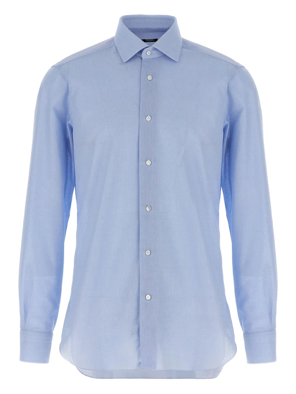 Рубашка из хлопка с узором «соты» Barba, синий
Рубашка из хлопка с узором «соты» Barba, синий