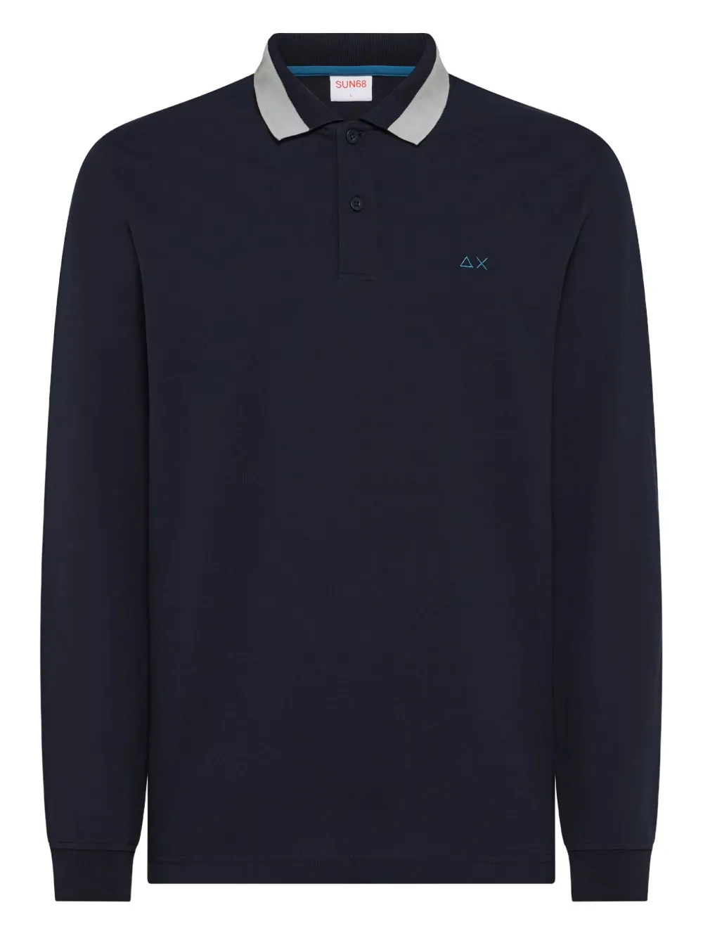 Поло с заплатками на локтях Sun68, синий
Поло с заплатками на локтях Sun68, синий