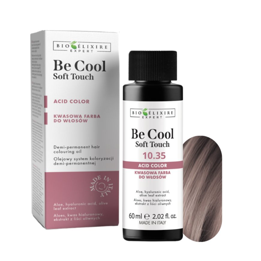 BIOELIXIRE Кислотная краска для волос Be Cool SOFT TOUCH - 10.35 Платиновый красное дерево золотистый блонд - 60 мл
BIOELIXIRE Кислотная краска для волос Be Cool SOFT TOUCH - 10.35 Платиновый красное дерево золотистый блонд - 60 мл