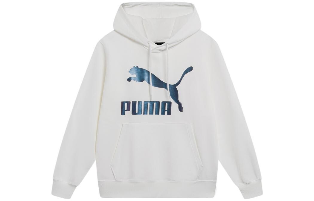 Толстовка унисекс белая Puma, белый 
Толстовка унисекс белая Puma, белый