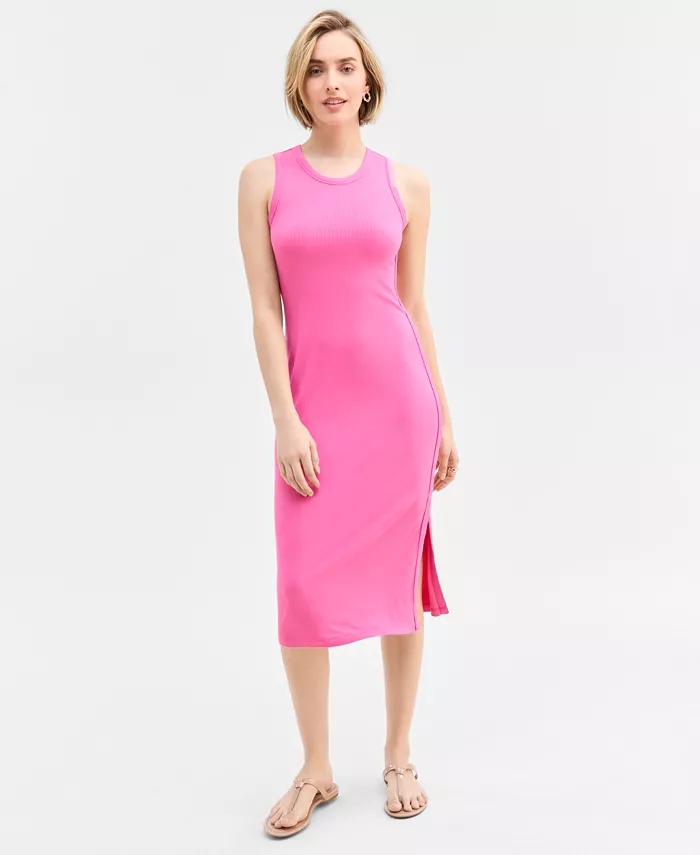 Женское платье миди из трикотажа в рубчик On 34th, розовый
Женское платье миди из трикотажа в рубчик On 34th, розовый