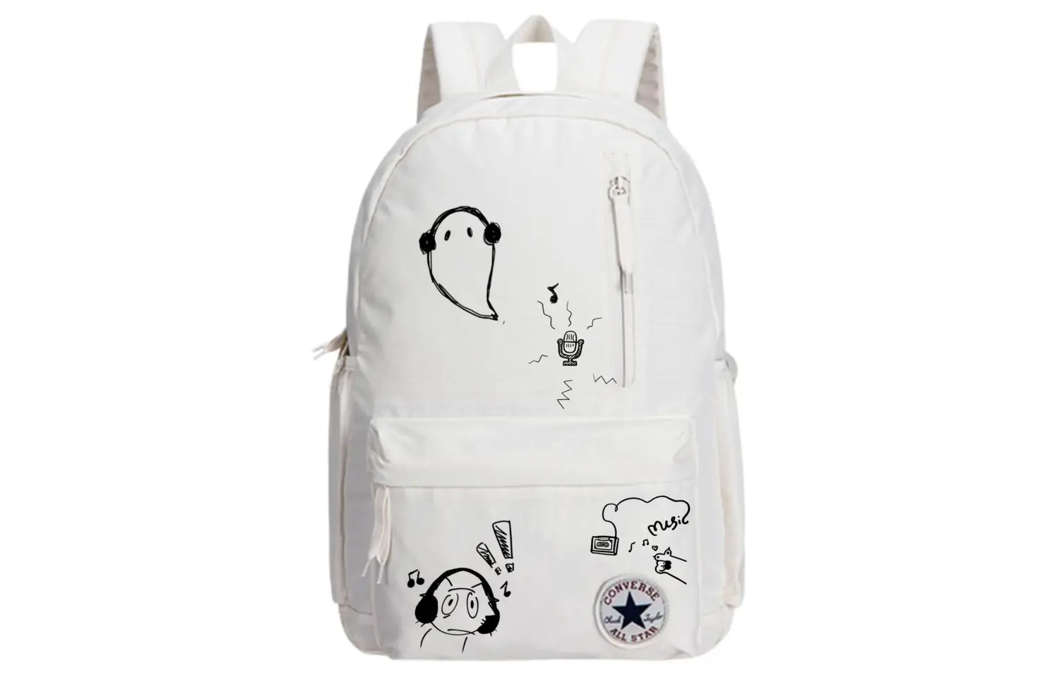 Converse Полиэстеровый рюкзак унисекс разноцветный, Ghost cat 
Converse Полиэстеровый рюкзак унисекс разноцветный, Ghost cat