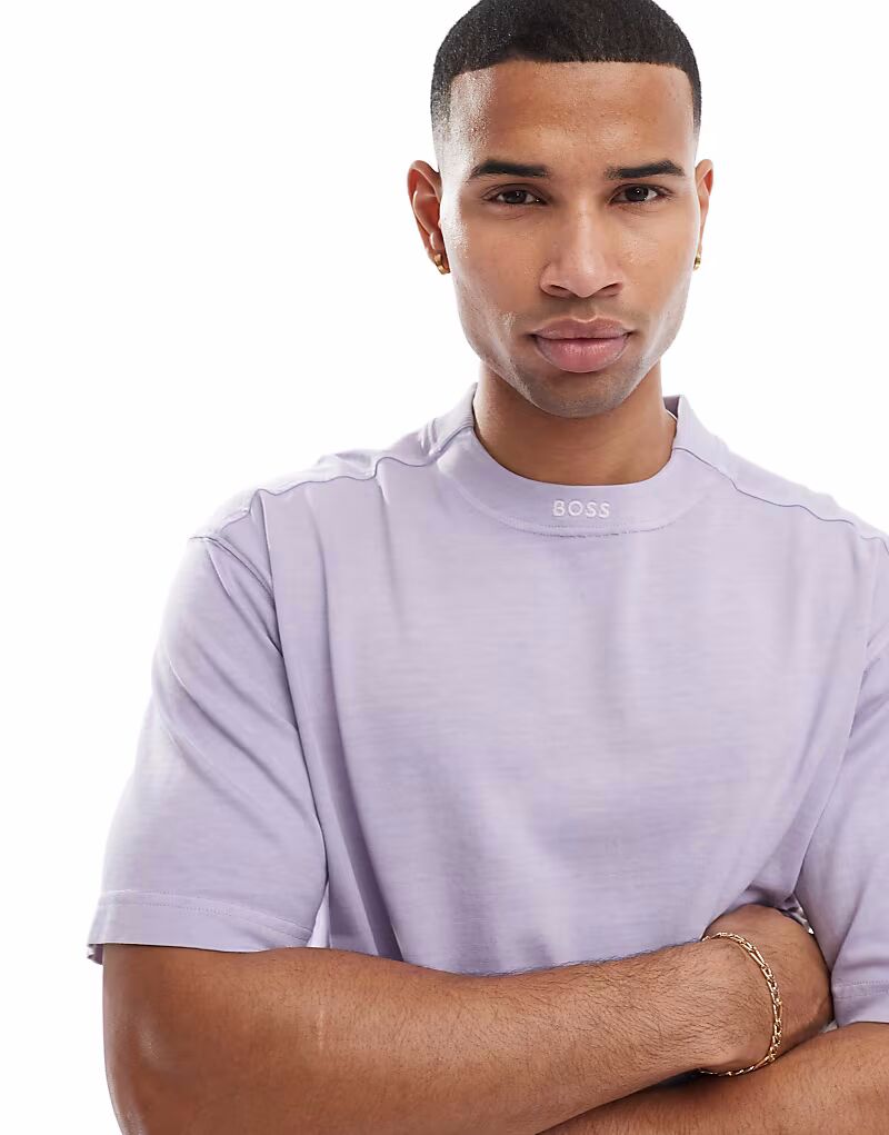 Футболка свободного кроя с логотипом на шее BOSS Orange Te_Dye сиреневого цвета
Футболка свободного кроя с логотипом на шее BOSS Orange Te_Dye сиреневого цвета