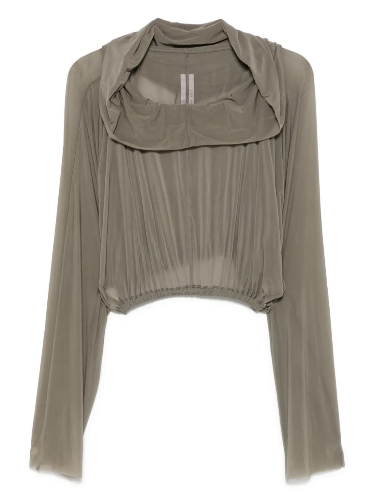 Укороченная толстовка с капюшоном Rick Owens, серый
Укороченная толстовка с капюшоном Rick Owens, серый