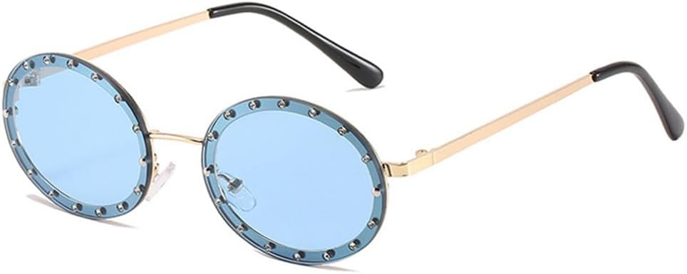 Солнцезащитные очки UV400 с защитой от УФ-излучения - без оправы, круглые, металлические, черные и розовые, для женщин и мужчин, для бега и занятий спортом на открытом воздухе UYPTK, Gold-blue
Солнцезащитные очки UV400 с защитой от УФ-излучения - без оправы, круглые, металлические, черные и розовые, для женщин и мужчин, для бега и занятий спортом на открытом воздухе UYPTK, Gold-blue