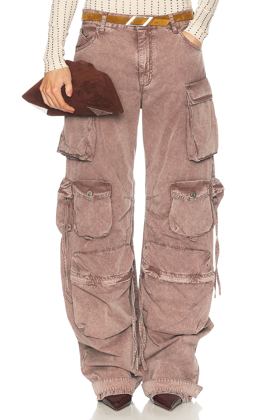 Широкие карго-брюки The Attico, Washed Mauve
Широкие карго-брюки The Attico, Washed Mauve