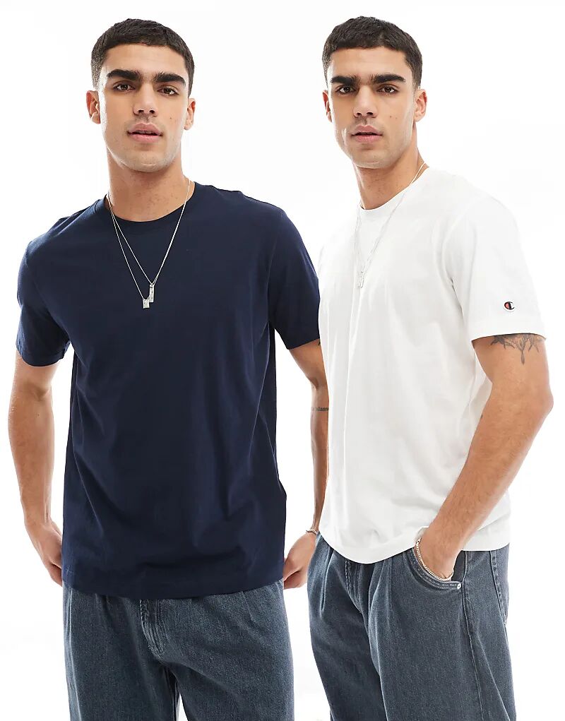 2 футболки белого и темно-синего цветов Champion
2 футболки белого и темно-синего цветов Champion
