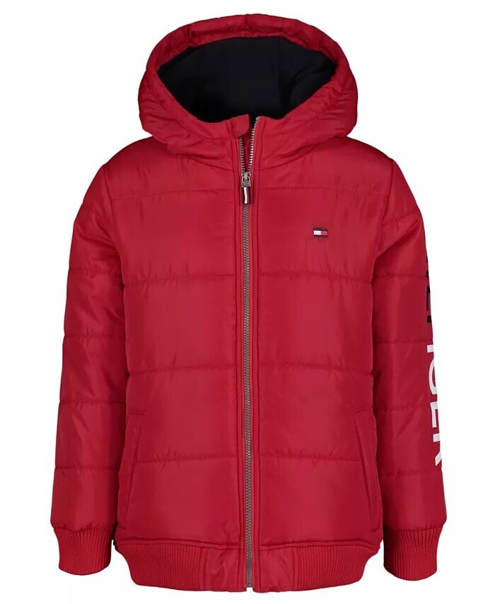 Куртка-бомбер Hilfiger с логотипом для мальчиков для малышей Tommy Hilfiger, красный
Куртка-бомбер Hilfiger с логотипом для мальчиков для малышей Tommy Hilfiger, красный
