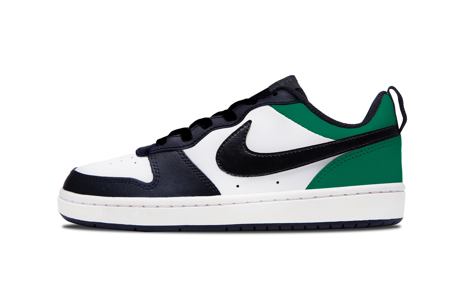 Обувь для скейтбординга Court Borough для детей, начальная школа Nike, черный/белый/зеленый 
Обувь для скейтбординга Court Borough для детей, начальная школа Nike, черный/белый/зеленый