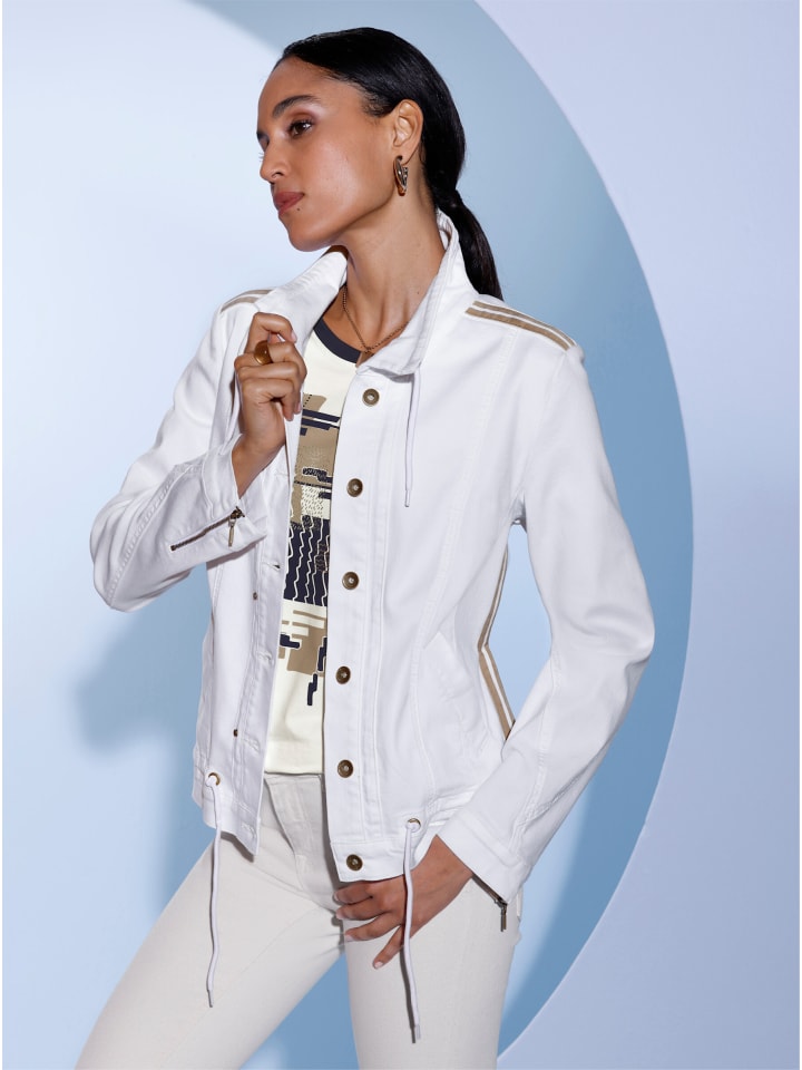 Джинсовая куртка цвета экрю creation L
Джинсовая куртка цвета экрю creation L