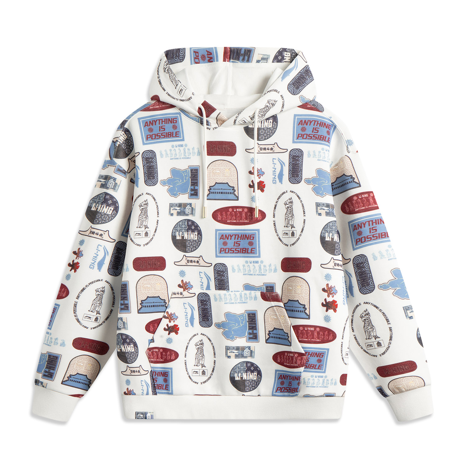 LINING Свитшот unisex белый базовый мультиколор принт
LINING Свитшот unisex белый базовый мультиколор принт