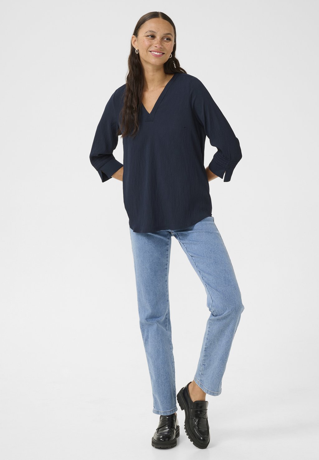 Блуза Kaffe, темно-синий
Блуза Kaffe, темно-синий
