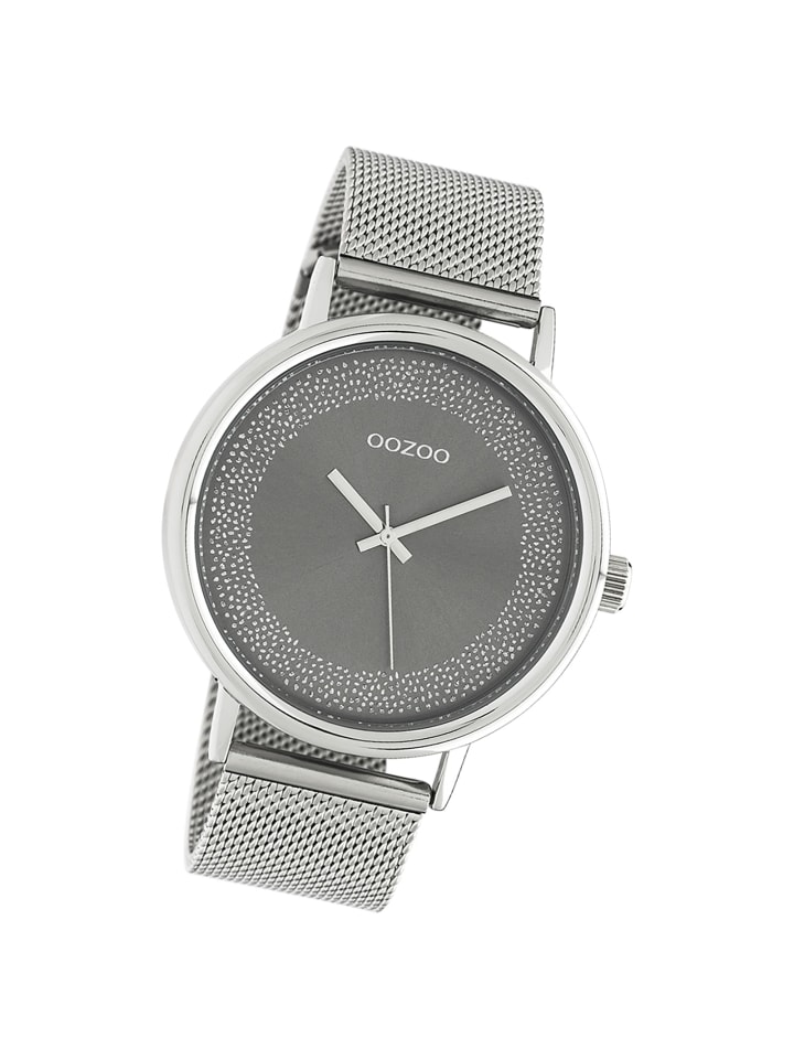 Аналоговые наручные часы Oozoo Timepieces, серебристые, большие (примерно 42 мм)
Аналоговые наручные часы Oozoo Timepieces, серебристые, большие (примерно 42 мм)