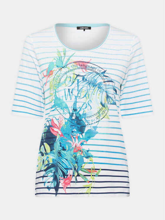 Футболка стандартного кроя Olsen, синий
Футболка стандартного кроя Olsen, синий