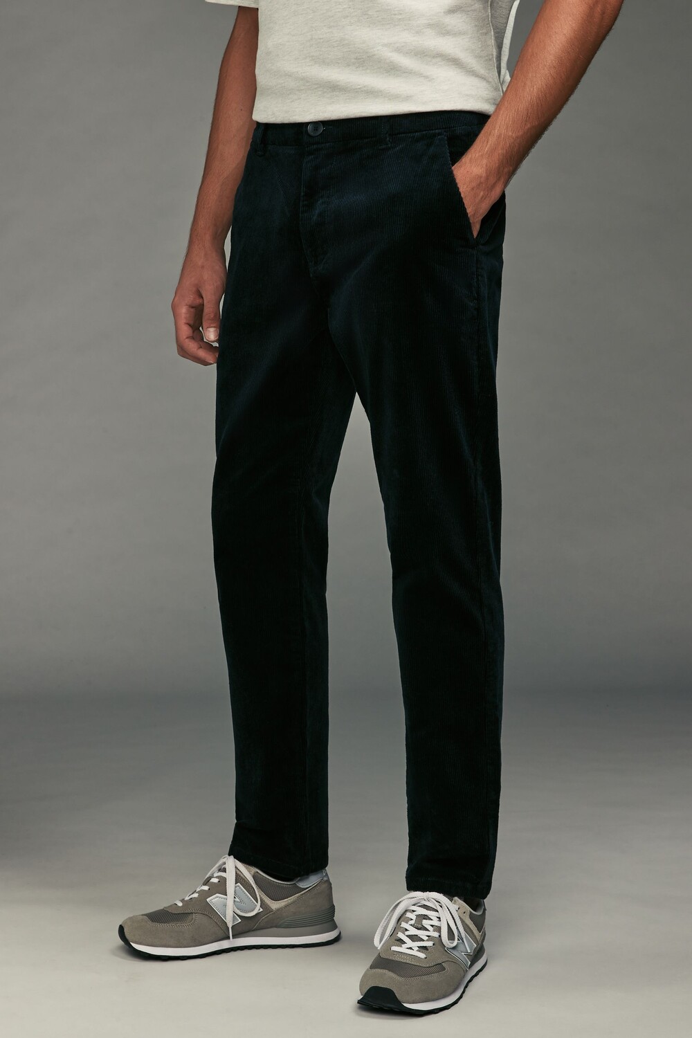 Вельветовые брюки чинос Next, синий 
Вельветовые брюки чинос Next, синий