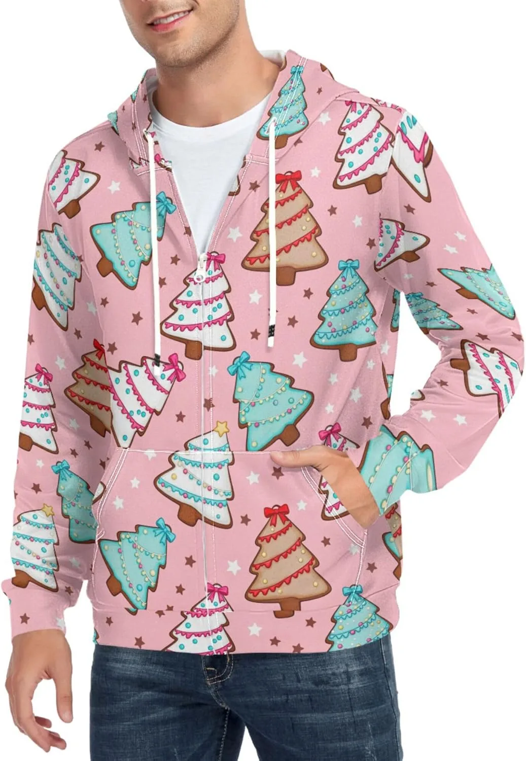 Мужская толстовка с капюшоном на молнии и карманом CUPADA
Мужская толстовка с капюшоном на молнии и карманом CUPADA