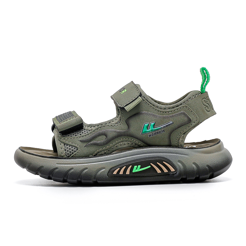 Нескользящие, легкие, амортизирующие, низкие сандалии для детей WARRIOR, зеленый
Нескользящие, легкие, амортизирующие, низкие сандалии для детей WARRIOR, зеленый