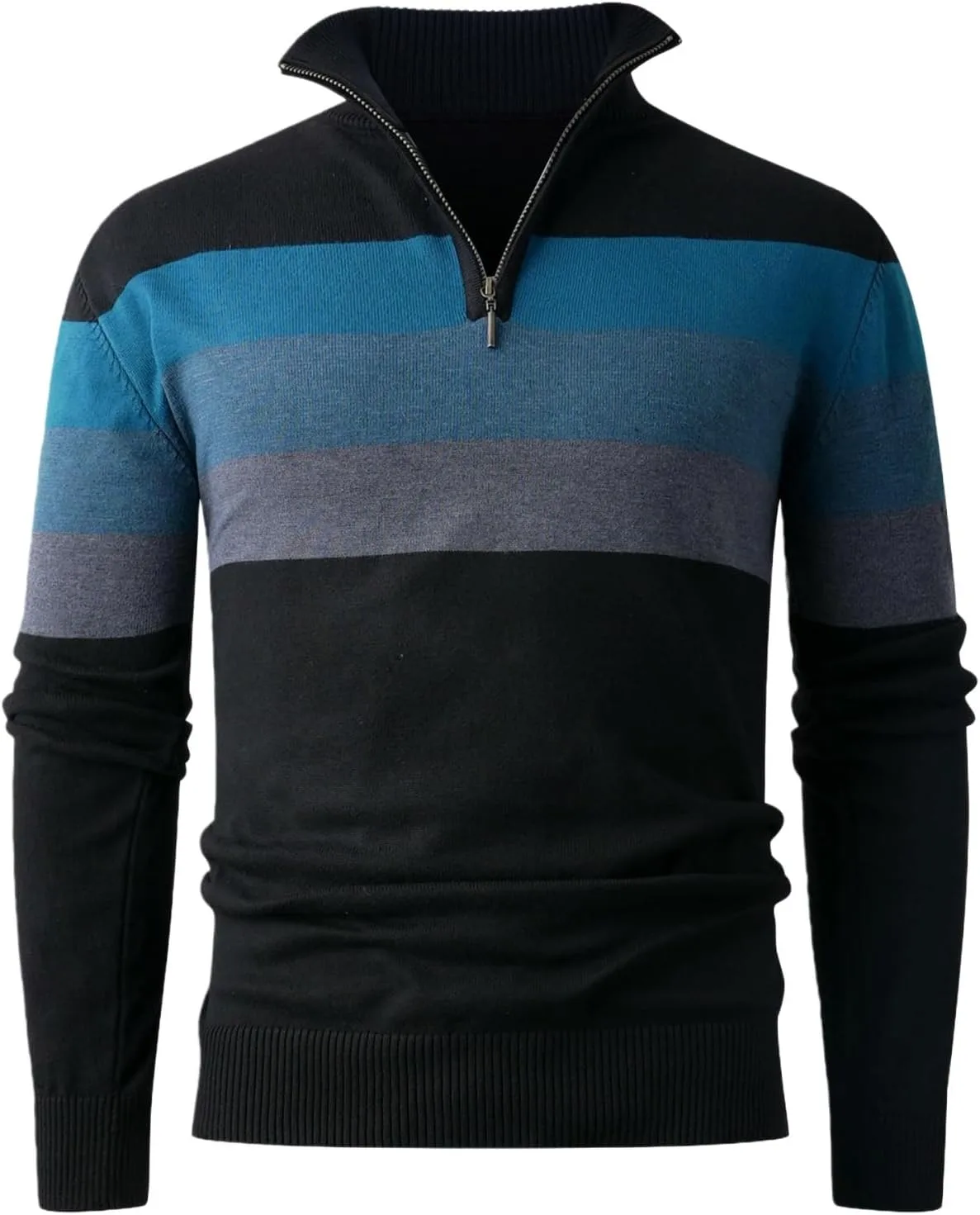 Мужской осенне-зимний пуловер с цветными блоками и стойкой FOLKFOLD
Мужской осенне-зимний пуловер с цветными блоками и стойкой FOLKFOLD