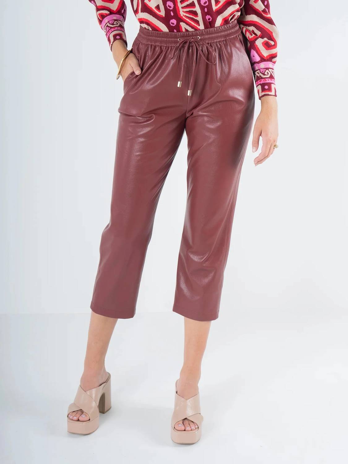 Joy Faux Leather Джоггеры Брюки цвета обожженного кирпича Emily McCarthy, цвет fired brick
Joy Faux Leather Джоггеры Брюки цвета обожженного кирпича Emily McCarthy, цвет fired brick