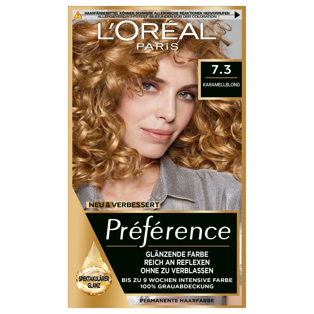 Краска для волос preference Loreal Paris, nr. 7.3 - karamellblond, количество 1 шт.
Краска для волос preference Loreal Paris, nr. 7.3 - karamellblond, количество 1 шт.