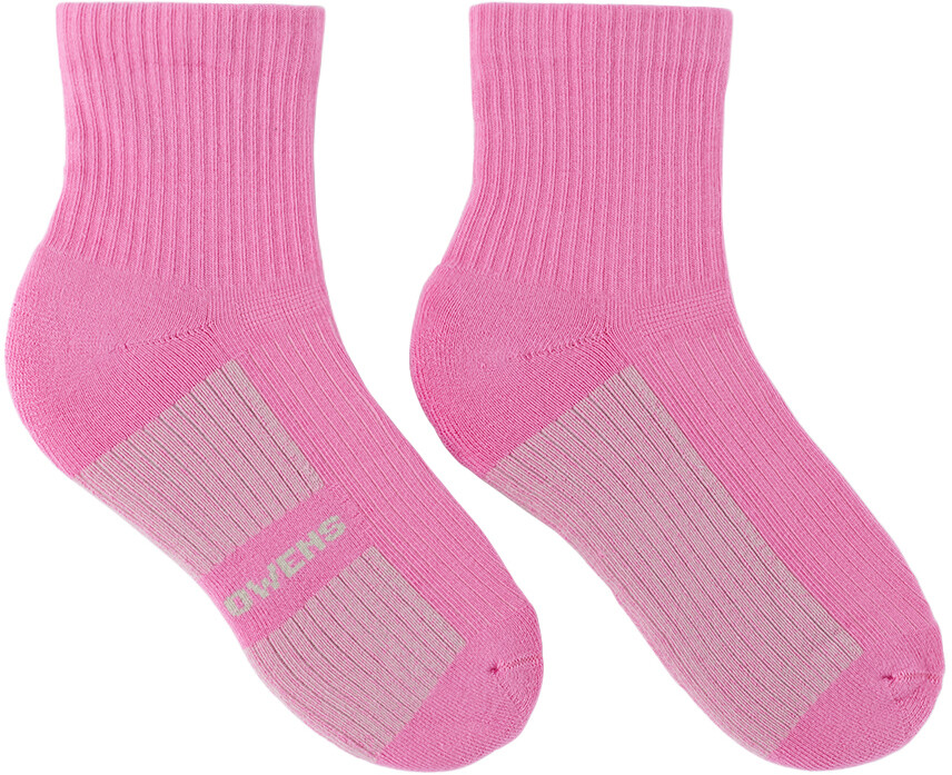 Детские розовые жаккардовые носки Ярко-розовый/Жемчуг Rick Owens 
Детские розовые жаккардовые носки Ярко-розовый/Жемчуг Rick Owens