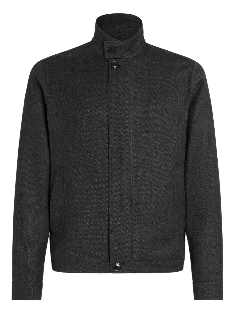 Шерстяная куртка с высоким воротником Zegna, черный
Шерстяная куртка с высоким воротником Zegna, черный