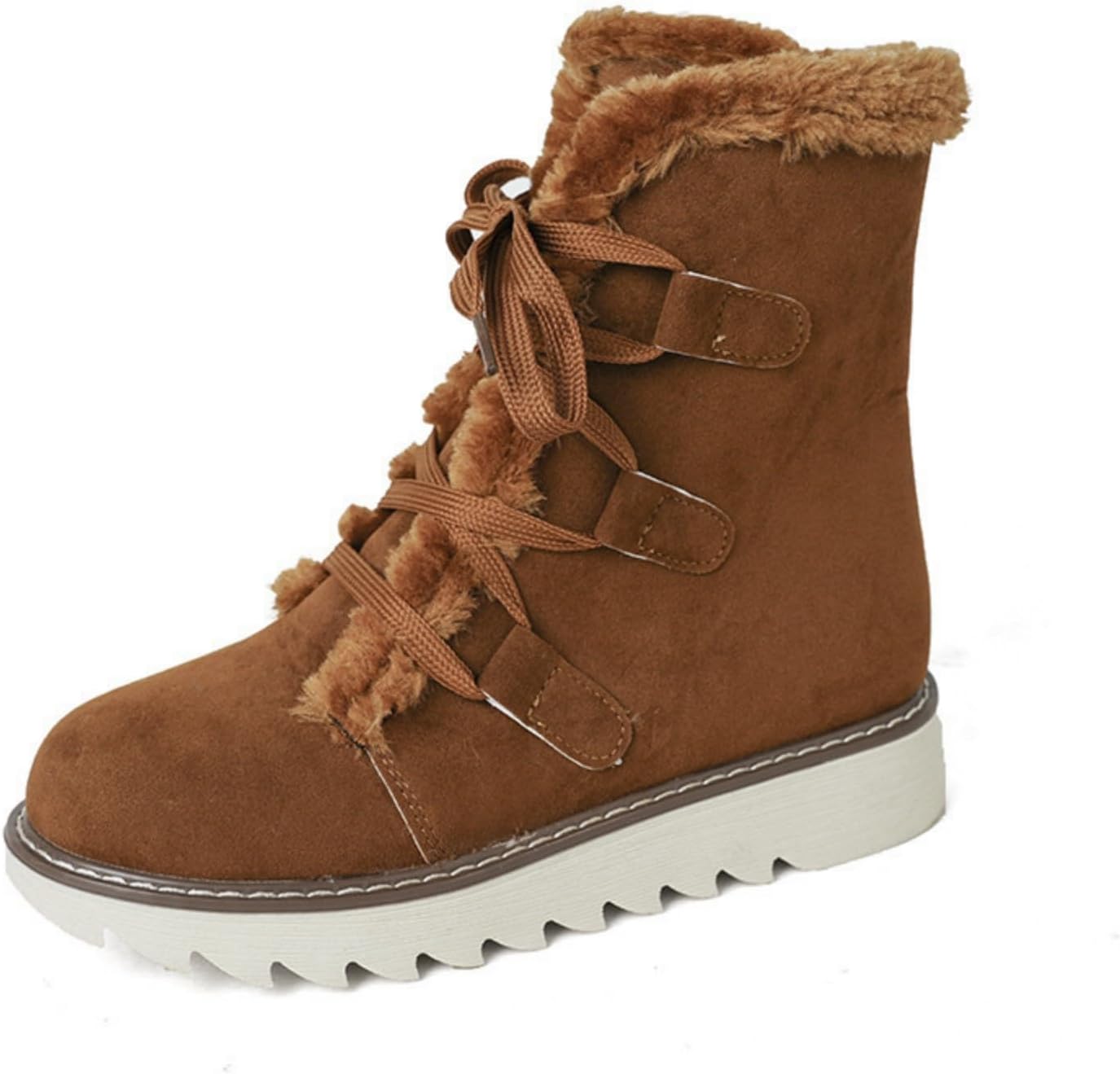 Женские зимние ботинки с утеплителем, шнуровкой и меховой подкладкой, водонепроницаемые, с нескользящей подошвой, удобные, снегоступы для улицы Baxtayel, коричневый
Женские зимние ботинки с утеплителем, шнуровкой и меховой подкладкой, водонепроницаемые, с нескользящей подошвой, удобные, снегоступы для улицы Baxtayel, коричневый