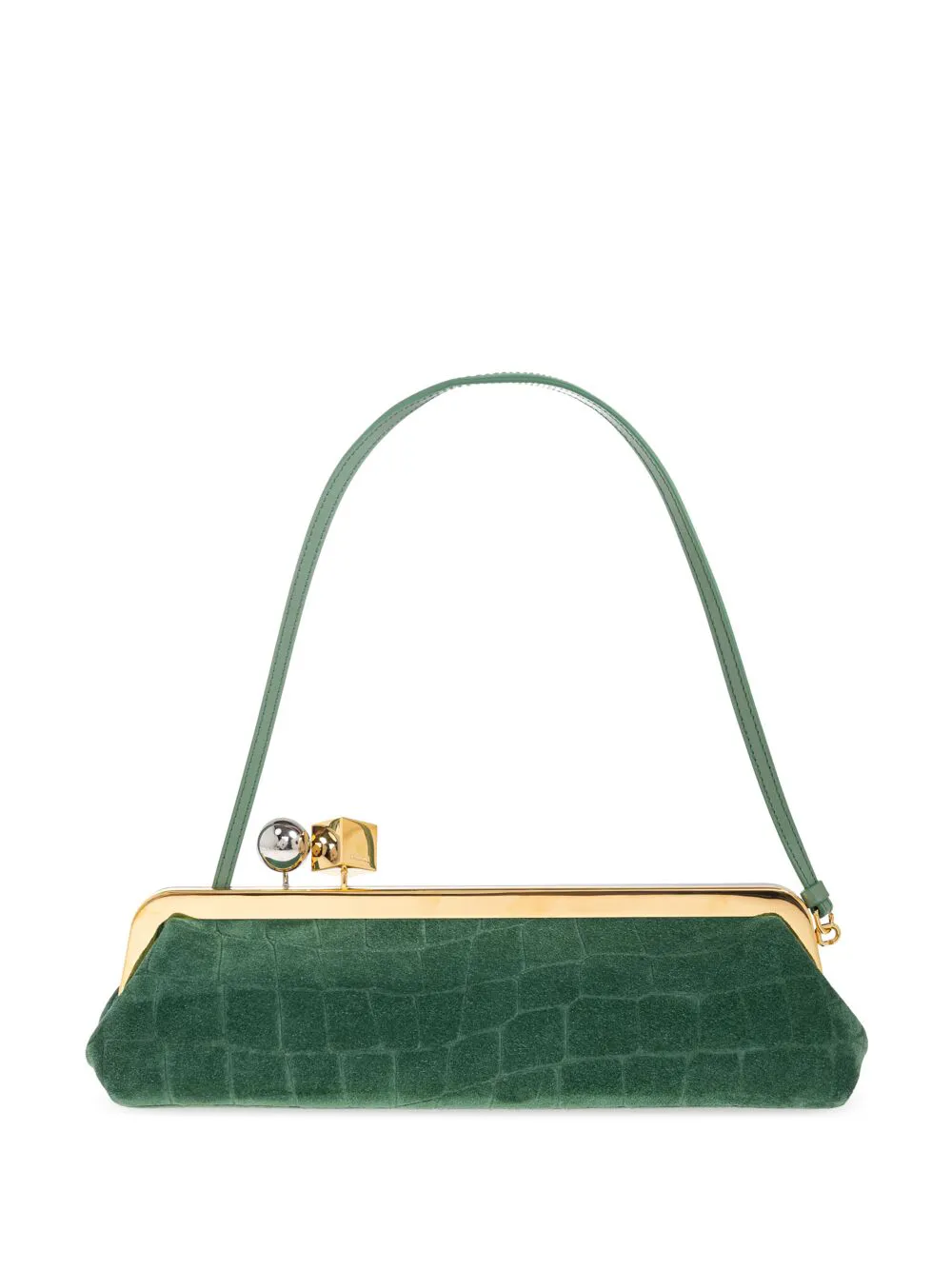 Сумка-шоппер с застежкой под крокодила JACQUEMUS, зеленый
Сумка-шоппер с застежкой под крокодила JACQUEMUS, зеленый