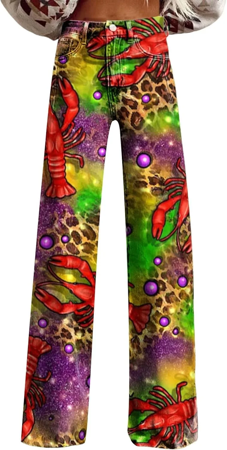 Брюки для женщин St Patricks Day High Waisted Wide Leg Palazzo
Брюки для женщин St Patricks Day High Waisted Wide Leg Palazzo