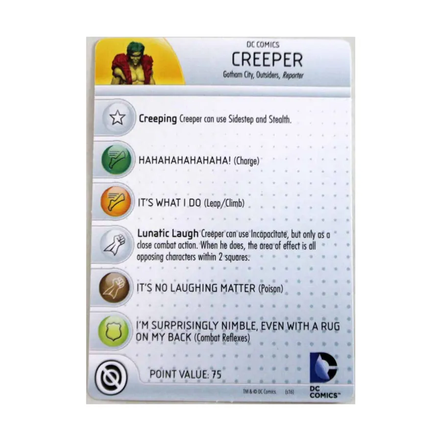 Крипер #011 (С), DC HeroClix - World's Finest - Singles
Крипер #011 (С), DC HeroClix - World's Finest - Singles