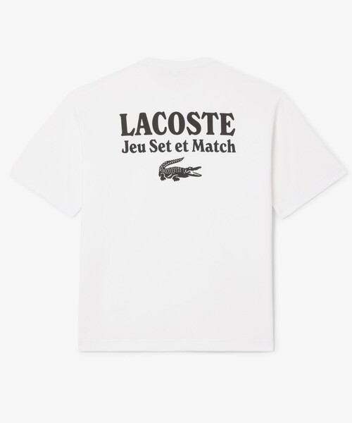 Футболка свободного кроя из плотной ткани с принтом на спине Lacoste, белый
Футболка свободного кроя из плотной ткани с принтом на спине Lacoste, белый