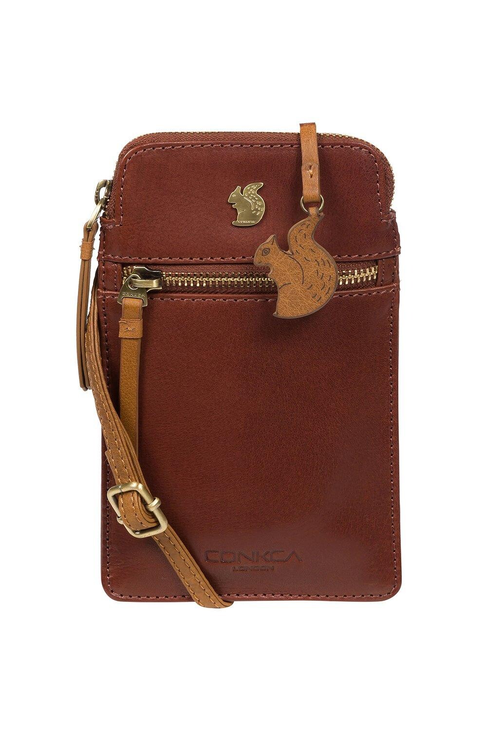 Кожаная сумка через плечо для телефона Bambino Conkca London, коричневый
Кожаная сумка через плечо для телефона Bambino Conkca London, коричневый