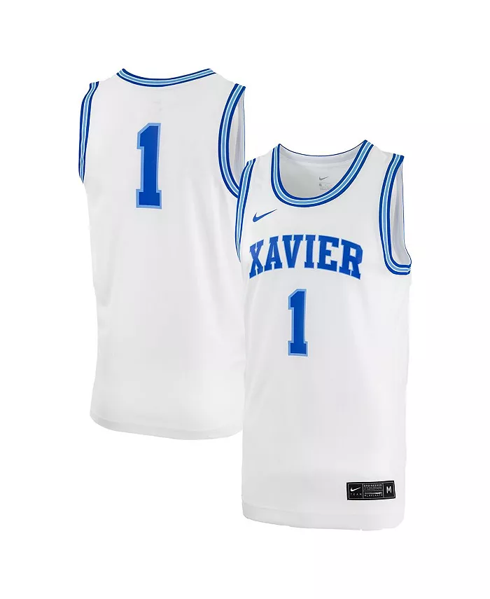 Мужская #0 белая реплика баскетбольной майки Xavier Musketeers Nike
Мужская #0 белая реплика баскетбольной майки Xavier Musketeers Nike