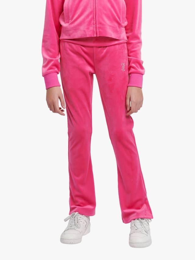 Детские велюровые джоггеры с отворотом Juicy Couture, Fuchsia Purple
Детские велюровые джоггеры с отворотом Juicy Couture, Fuchsia Purple
