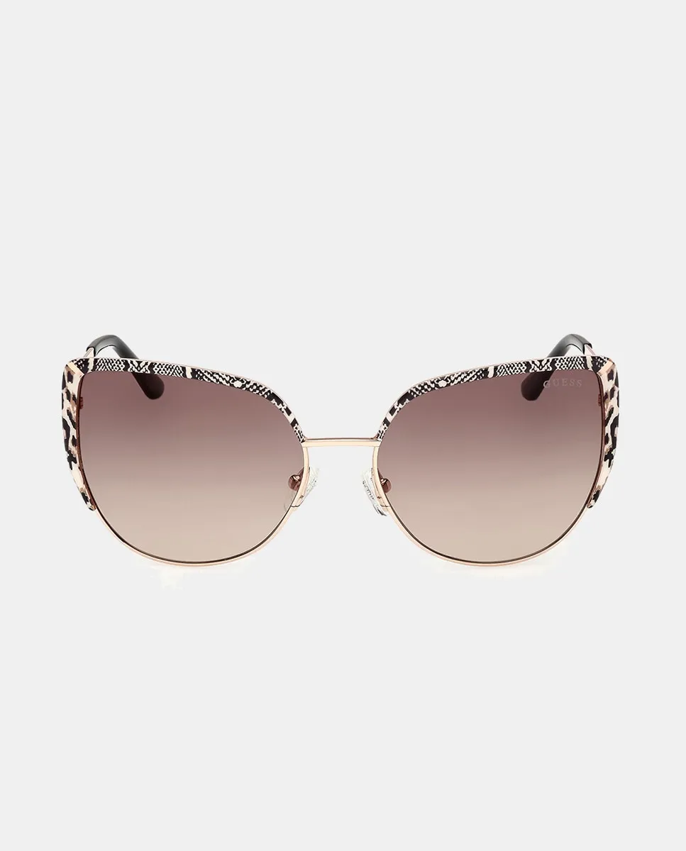 Женские солнцезащитные очки кошачий глаз металлик с градиентными линзами Guess, золотой
Женские солнцезащитные очки кошачий глаз металлик с градиентными линзами Guess, золотой