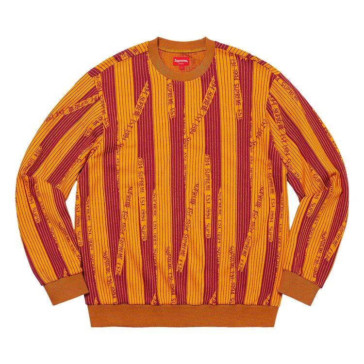 Толстовка Supreme Textured Stripe Crewneck Yellow, желтый
Толстовка Supreme Textured Stripe Crewneck Yellow, желтый