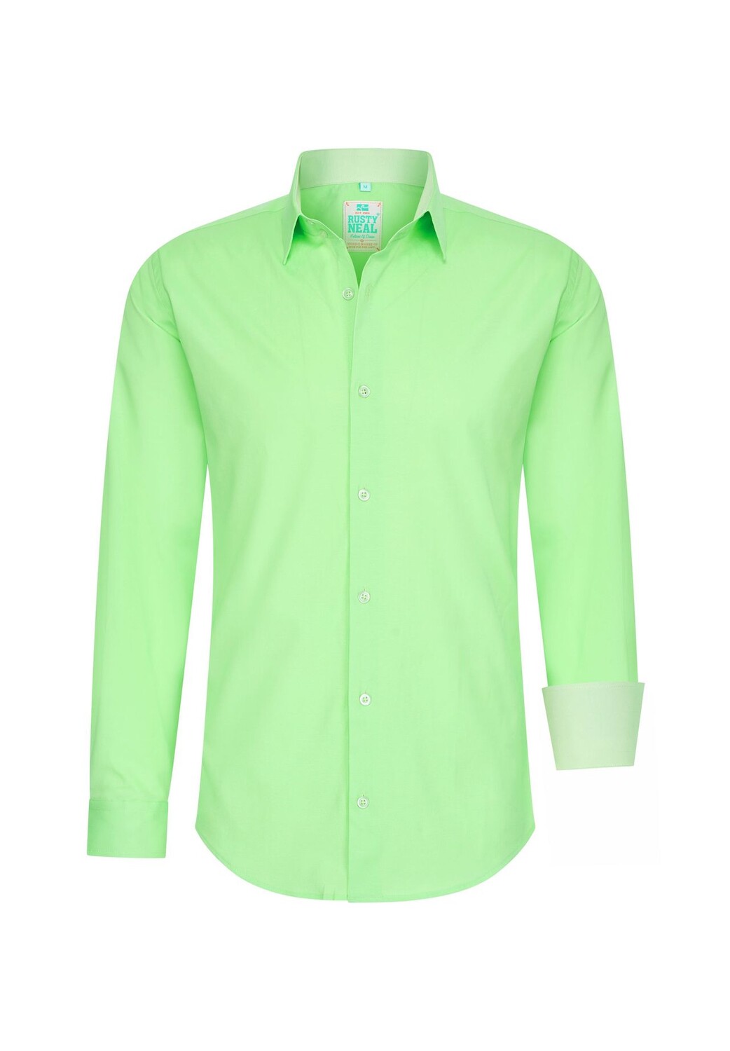 Рубашка с контрастным внутренним воротником RUSTY NEAL, зеленый 
Рубашка с контрастным внутренним воротником RUSTY NEAL, зеленый